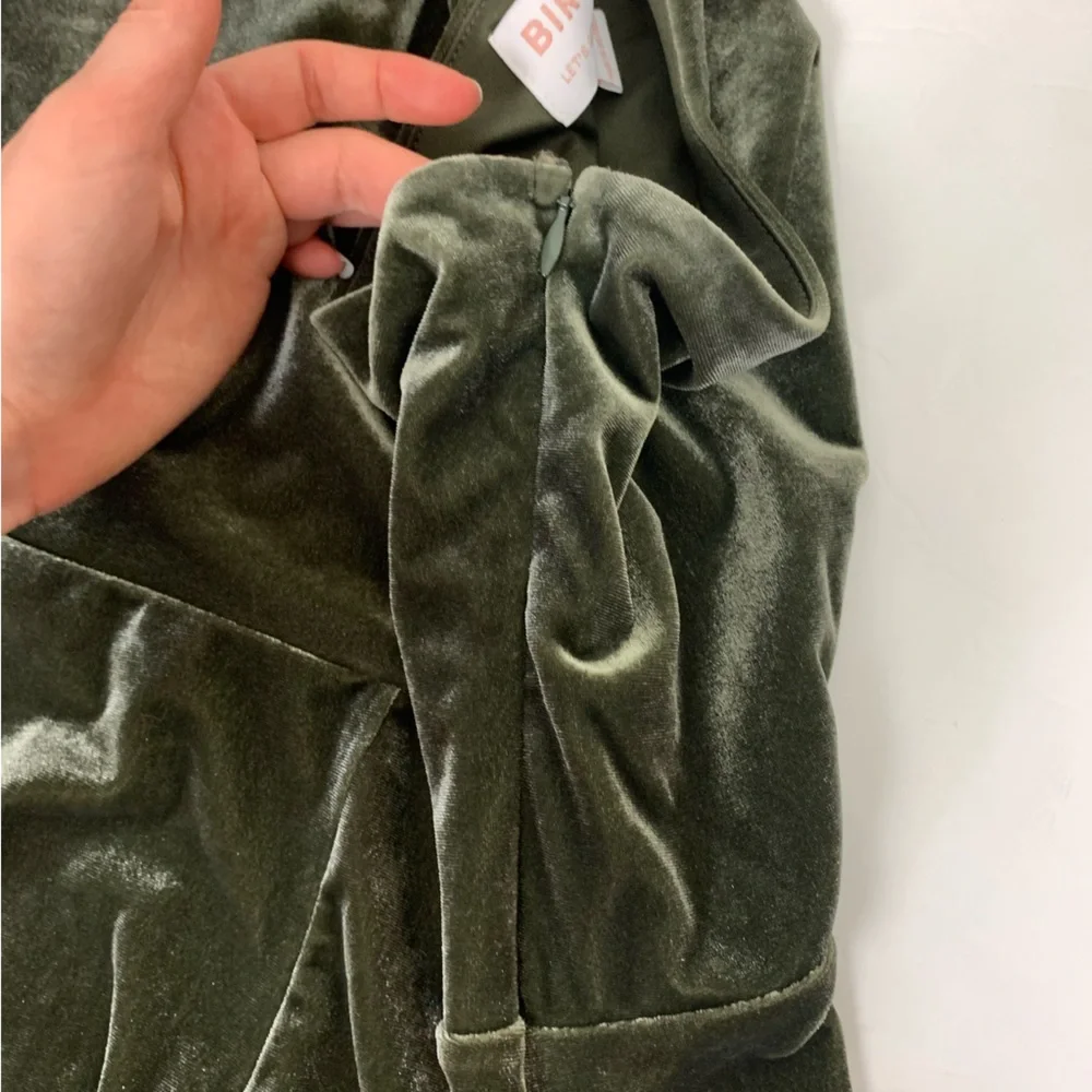 Birdy Grey Olive Green One-Shoulder Maxi Dress - Picture 6 of 13